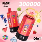 Bang Leader Stoll 300000 Puffs Vape – 6-in-1フレーバーシステム 超高容量 メッシュコイルType-C充電OEM/ODM対応 - 画像 (13)