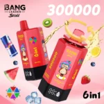 Bang Leader Stoll 300000 Puffs Vape – 6-in-1フレーバーシステム 超高容量 メッシュコイルType-C充電OEM/ODM対応 - 画像 (14)