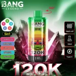 Bang Legend 120000 Puffs 5 in 1 Flavors – 究極の体験を提供する使い捨て電子タバコ - 画像 (5)