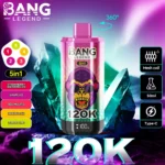 Bang Legend 120000 Puffs 5 in 1 Flavors – 究極の体験を提供する使い捨て電子タバコ - 画像 (8)